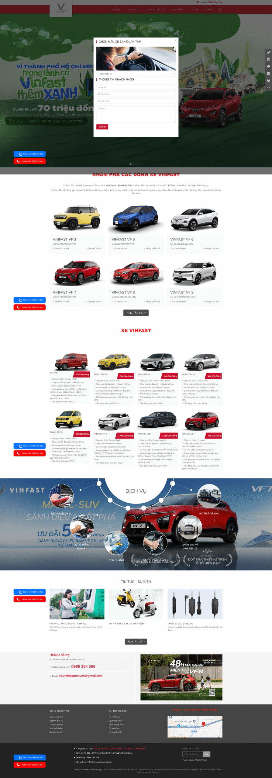 Website bán xe Vinfast chuẩn SEO mới nhất 2025 mẫu 4